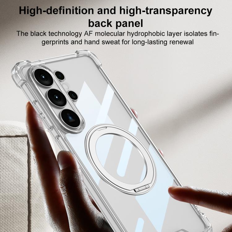 Custodia per telefono cellulare GKK Airbag a copertura totale per PC con supporto girevole, penna non inclusa, For Samsung Galaxy S26 Ultra 5G, For Samsung Galaxy S25 Ultra 5G