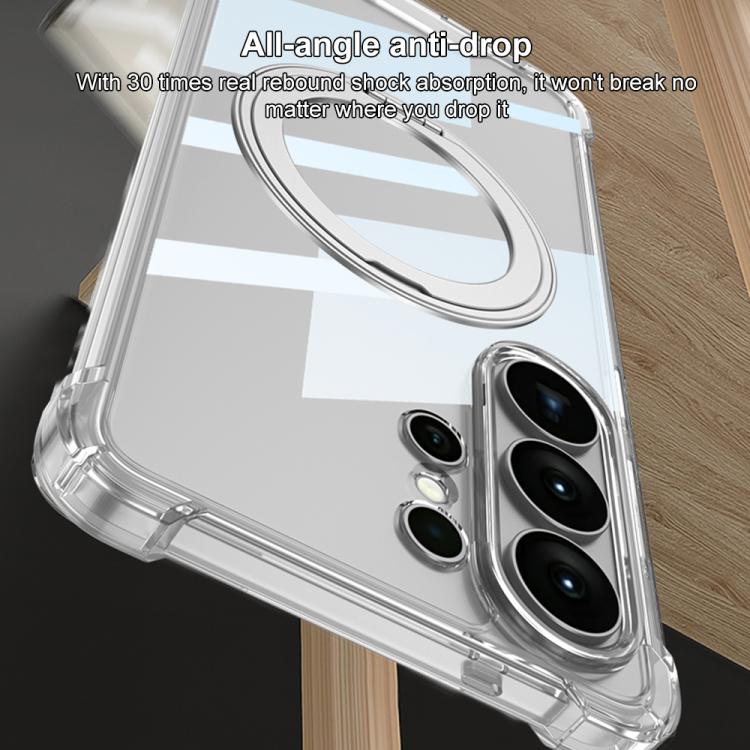 Custodia per telefono cellulare GKK Airbag a copertura totale per PC con supporto girevole, penna non inclusa, For Samsung Galaxy S26 Ultra 5G, For Samsung Galaxy S25 Ultra 5G