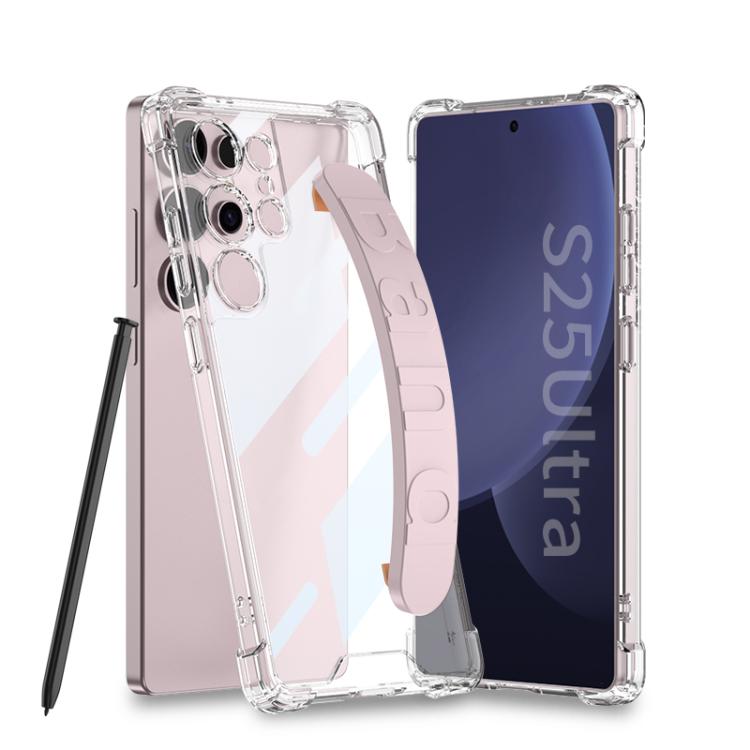 Custodia per telefono con cinturino in silicone per airbag GKK, penna non inclusa, For Samsung Galaxy S26 Ultra 5G, For Samsung Galaxy S25 Ultra 5G