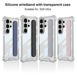 Custodia per telefono con cinturino in silicone per airbag GKK, penna non inclusa, For Samsung Galaxy S26 Ultra 5G, For Samsung Galaxy S25 Ultra 5G