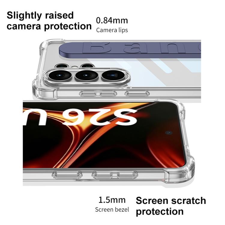 Custodia per telefono con cinturino in silicone per airbag GKK, penna non inclusa, For Samsung Galaxy S26 Ultra 5G, For Samsung Galaxy S25 Ultra 5G