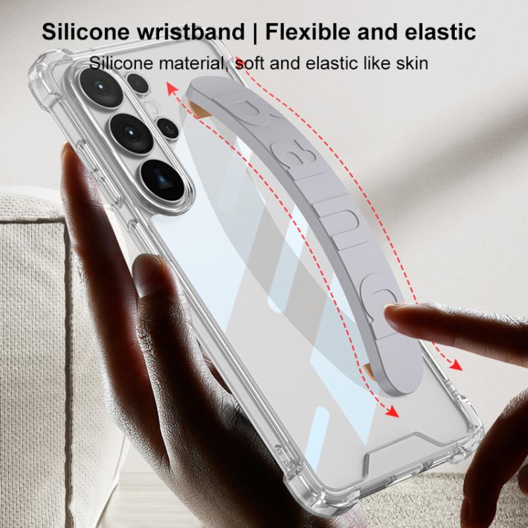 Custodia per telefono con cinturino in silicone per airbag GKK, penna non inclusa, For Samsung Galaxy S26 Ultra 5G, For Samsung Galaxy S25 Ultra 5G