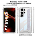 Custodia per telefono con cinturino in silicone per airbag GKK, penna non inclusa, For Samsung Galaxy S26 Ultra 5G, For Samsung Galaxy S25 Ultra 5G