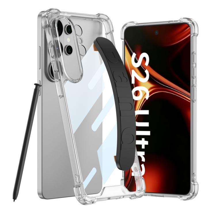 Custodia per telefono con cinturino in silicone per airbag GKK, penna non inclusa, For Samsung Galaxy S26 Ultra 5G, For Samsung Galaxy S25 Ultra 5G