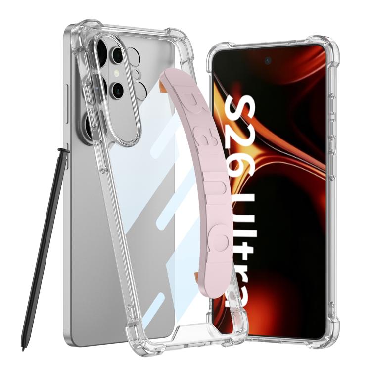 Custodia per telefono con cinturino in silicone per airbag GKK, penna non inclusa, For Samsung Galaxy S26 Ultra 5G, For Samsung Galaxy S25 Ultra 5G