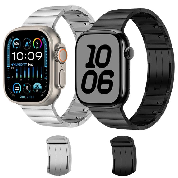 Cinturino per orologio in acciaio inossidabile con perlina singola rimovibile lateralmente, For Apple Watch 46mm / 49mm / 45mm / 44mm, For Apple Watch 42mm / 41mm / 40mm / 38mm