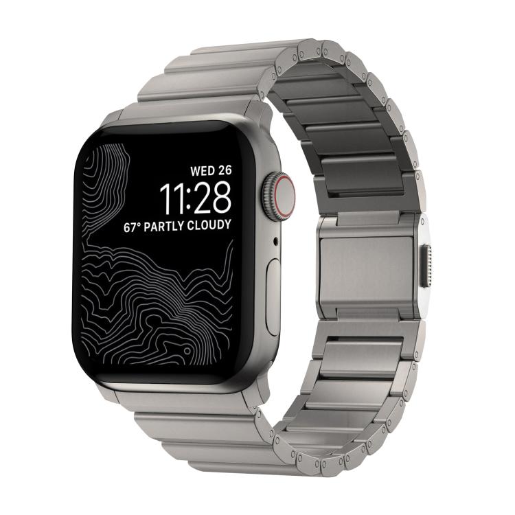 Cinturino per orologio in acciaio inossidabile con chiusura Norman Clasp One-Bead, For Apple Watch 46mm / 49mm / 45mm / 44mm