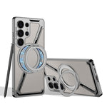Custodia per telefono MagSafe smontabile a forma di Z in pelle galvanica GKK, penna non inclusa, For Samsung Galaxy S26 Ultra 5G, For Samsung Galaxy S25 Ultra 5G