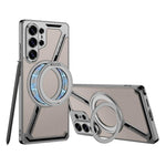 Custodia per telefono MagSafe smontabile a forma di Z in pelle galvanica GKK, penna non inclusa, For Samsung Galaxy S26 Ultra 5G, For Samsung Galaxy S25 Ultra 5G