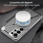 Custodia per telefono MagSafe smontabile a forma di Z in pelle galvanica GKK, penna non inclusa, For Samsung Galaxy S26 Ultra 5G, For Samsung Galaxy S25 Ultra 5G