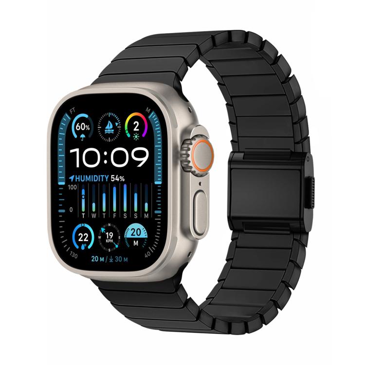Cinturino per orologio in titanio puro con fibbia Norman Bamboo, For Apple Watch 46mm / 49mm / 45mm / 44mm