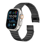 Cinturino per orologio in titanio puro con fibbia Norman Bamboo, For Apple Watch 46mm / 49mm / 45mm / 44mm