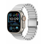 Cinturino per orologio in titanio puro con fibbia Norman Bamboo, For Apple Watch 46mm / 49mm / 45mm / 44mm