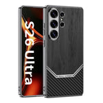 Custodia per telefono con copertura completa in pelle e struttura in legno GKK Plating, For Samsung Galaxy S26 Ultra 5G, For Samsung Galaxy S25 Ultra 5G
