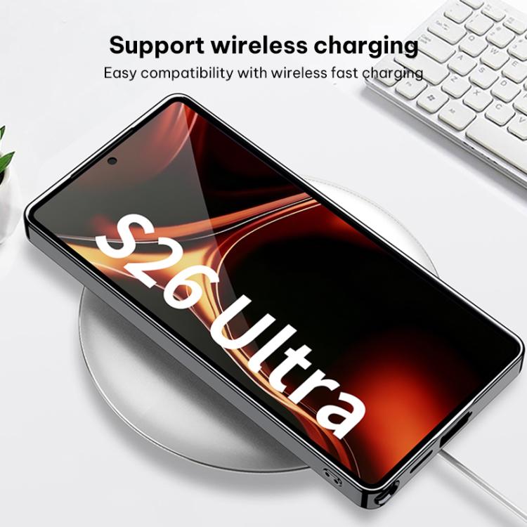 Custodia per telefono con copertura completa in pelle e struttura in legno GKK Plating, For Samsung Galaxy S26 Ultra 5G, For Samsung Galaxy S25 Ultra 5G