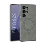 Custodia per telefono con rivestimento in pelle GKK e MagSafe Frosted integrata, For Samsung Galaxy S26 Ultra 5G, For Samsung Galaxy S25 Ultra 5G
