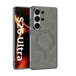 Custodia per telefono con rivestimento in pelle GKK e MagSafe Frosted integrata, For Samsung Galaxy S26 Ultra 5G, For Samsung Galaxy S25 Ultra 5G