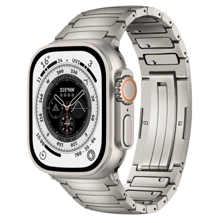 Cinturino per orologio in lega di titanio a sgancio rapido a forma di I integrato, For Apple Watch 46mm / 49mm / 45mm / 44mm
