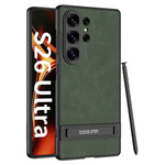 Custodia per telefono in pelle smerigliata ultrasottile GKK Triumph con supporto, For Samsung Galaxy S26 Ultra 5G, For Samsung Galaxy S25 Ultra 5G