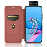 Struttura in fibra di carbonio Flip orizzontale magnetico Custodia in pelle TPU + PC + PU con slot per schede, For Asus Zenfone 7 ZS670KS / ZenFone 7 Pro ZS671KS