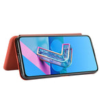 Struttura in fibra di carbonio Flip orizzontale magnetico Custodia in pelle TPU + PC + PU con slot per schede, For Asus Zenfone 7 ZS670KS / ZenFone 7 Pro ZS671KS