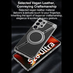 Custodia per telefono MagSafe a forma di Z in pelle galvanizzata GKK, penna non inclusa, For Samsung Galaxy S26 Ultra 5G, For Samsung Galaxy S25 Ultra 5G