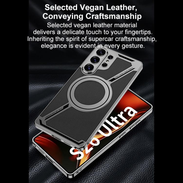 Custodia per telefono MagSafe a forma di Z in pelle galvanizzata GKK, penna non inclusa, For Samsung Galaxy S26 Ultra 5G, For Samsung Galaxy S25 Ultra 5G