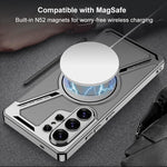 Custodia per telefono MagSafe a forma di Z in pelle galvanizzata GKK, penna non inclusa, For Samsung Galaxy S26 Ultra 5G, For Samsung Galaxy S25 Ultra 5G