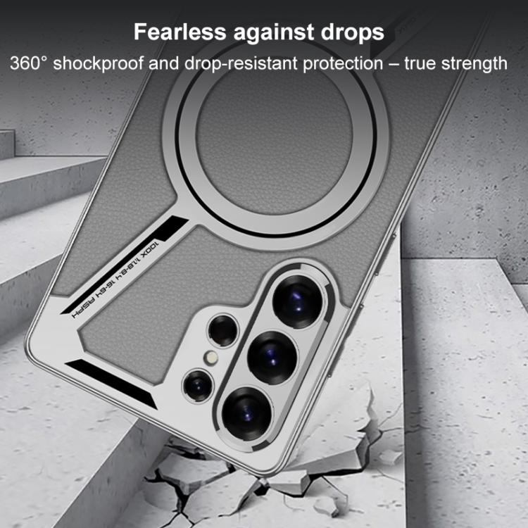 Custodia per telefono MagSafe a forma di Z in pelle galvanizzata GKK, penna non inclusa, For Samsung Galaxy S26 Ultra 5G, For Samsung Galaxy S25 Ultra 5G