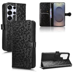 Custodia per telefono in pelle con trama a nido d'ape, For Samsung Galaxy S25 FE 5G, For Samsung Galaxy S25 5G, For Samsung Galaxy S25+ 5G, For Samsung Galaxy S25 Ultra 5G