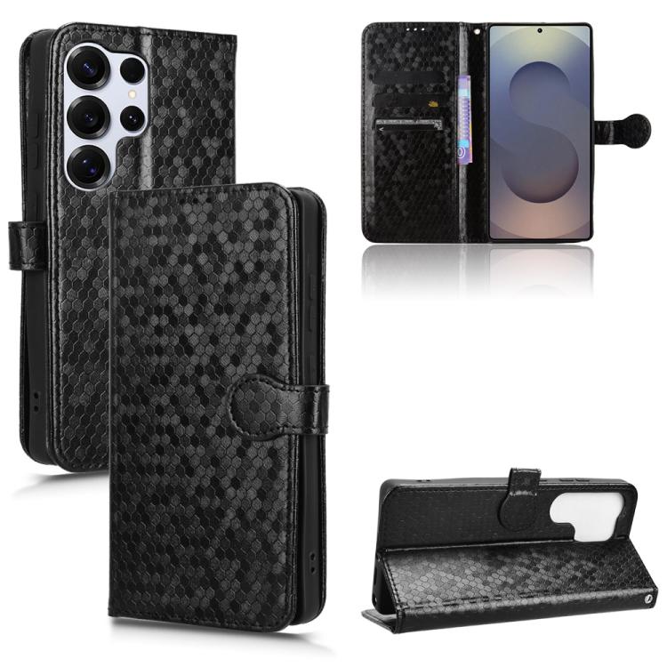 Custodia per telefono in pelle con trama a nido d'ape, For Samsung Galaxy S25 FE 5G, For Samsung Galaxy S25 5G, For Samsung Galaxy S25+ 5G, For Samsung Galaxy S25 Ultra 5G