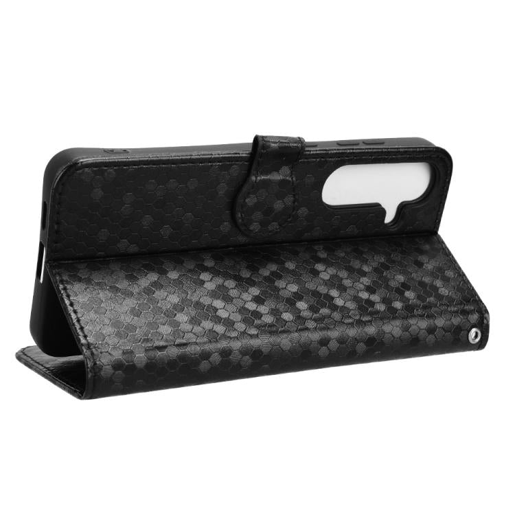 Custodia per telefono in pelle con trama a nido d'ape, For Samsung Galaxy S25 FE 5G, For Samsung Galaxy S25 5G, For Samsung Galaxy S25+ 5G, For Samsung Galaxy S25 Ultra 5G