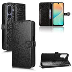 Custodia per telefono in pelle con trama a nido d'ape, For Samsung Galaxy S26+ 5G, For Samsung Galaxy S26 Ultra 5G, For Samsung Galaxy S26 5G, For Samsung Galaxy M36 5G