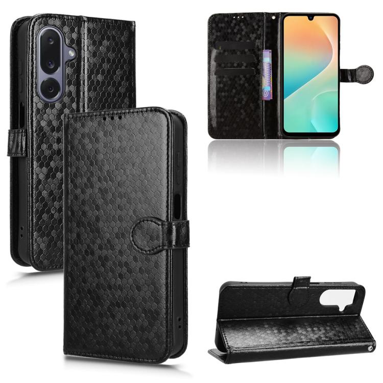 Custodia per telefono in pelle con trama a nido d'ape, For Samsung Galaxy S26+ 5G, For Samsung Galaxy S26 Ultra 5G, For Samsung Galaxy S26 5G, For Samsung Galaxy M36 5G