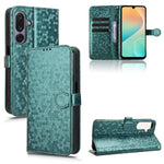 Custodia per telefono in pelle con trama a nido d'ape, For Samsung Galaxy S26+ 5G, For Samsung Galaxy S26 Ultra 5G, For Samsung Galaxy S26 5G, For Samsung Galaxy M36 5G
