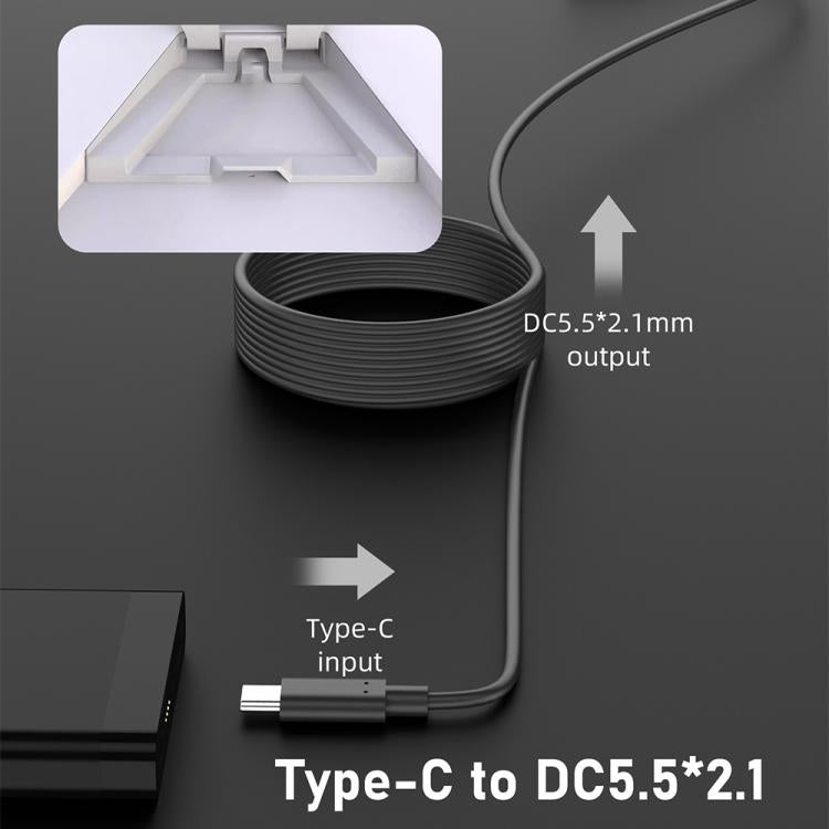 Adattatore ricarica USB Tipo C a DC 5,5x2,1 mm 100W