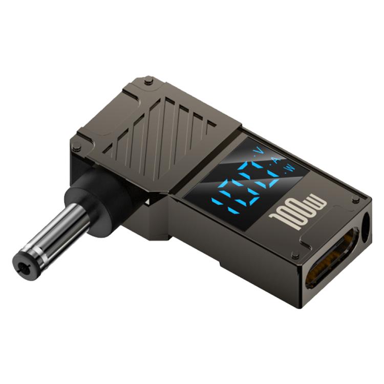 Adattatore Type-C a DC per ricarica PC 100W con display digitale