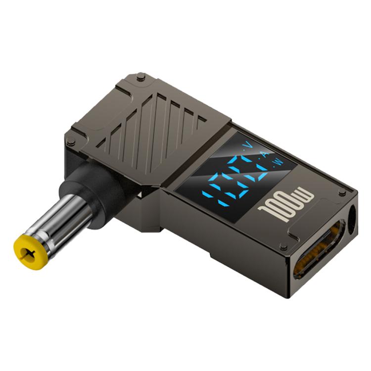 Adattatore Type-C a DC per ricarica PC 100W con display digitale
