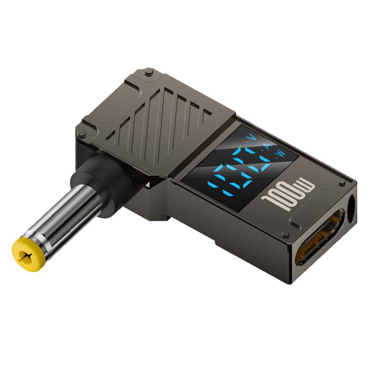 Adattatore Type-C a DC per ricarica PC 100W con display digitale