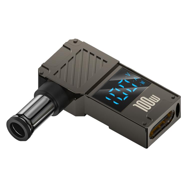 Adattatore Type-C a DC per ricarica PC 100W con display digitale