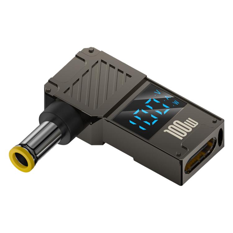Adattatore Type-C a DC per ricarica PC 100W con display digitale
