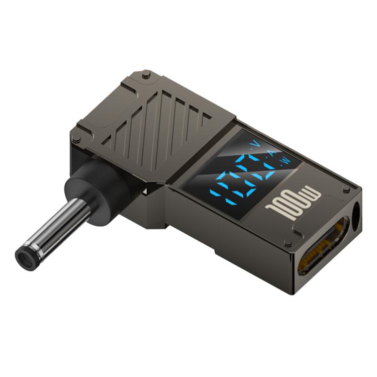 Adattatore Type-C a DC per ricarica PC 100W con display digitale