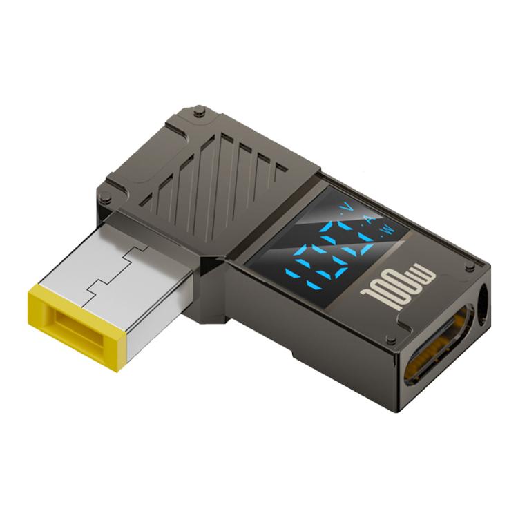 Adattatore Type-C a DC per ricarica PC 100W con display digitale