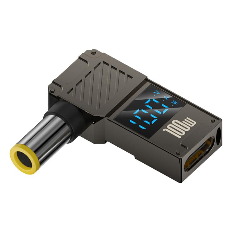 Adattatore Type-C a DC per ricarica PC 100W con display digitale