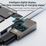 Adattatore Type-C a DC per ricarica PC 100W con display digitale
