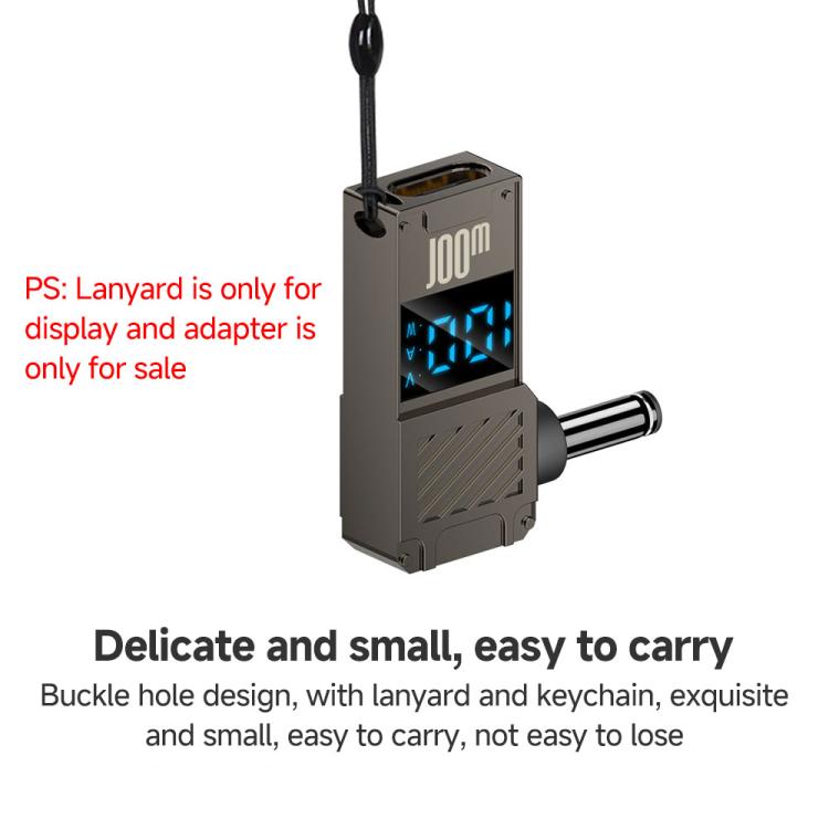 Adattatore Type-C a DC per ricarica PC 100W con display digitale
