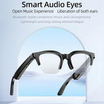 E60 ENC Occhiali Bluetooth Smart Audio con riduzione del rumore, E60 (Black), E60 (Transparent)