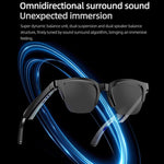 E60 ENC Occhiali Bluetooth Smart Audio con riduzione del rumore, E60 (Black), E60 (Transparent)