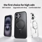Custodia per telefono con supporto magnetico MagSafe a 360 gradi satinato, For iPhone 17, For iPhone Air