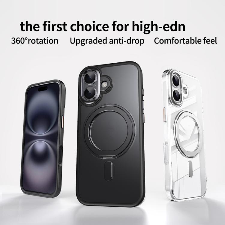 Custodia per telefono con supporto magnetico MagSafe a 360 gradi satinato, For iPhone 17, For iPhone Air